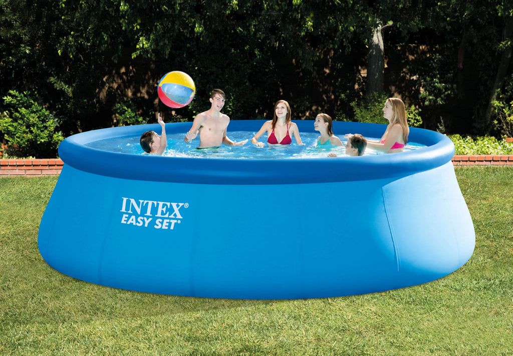 15ft x 48in Inflatable Above Ground Pool with Pump and Solar Cover M9563