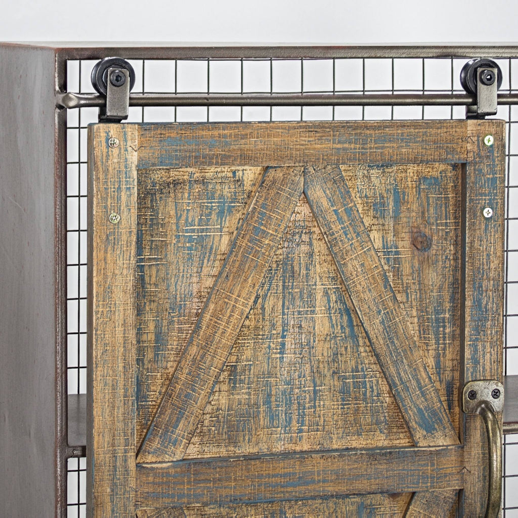 Brown Farmhouse Wall Shelf U72790