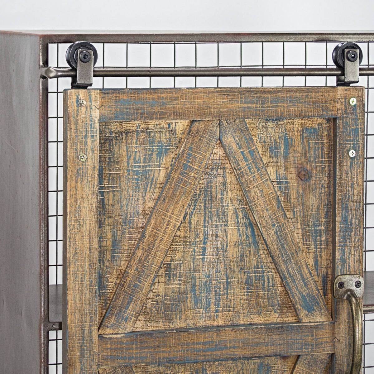 Brown Farmhouse Wall Shelf U72790