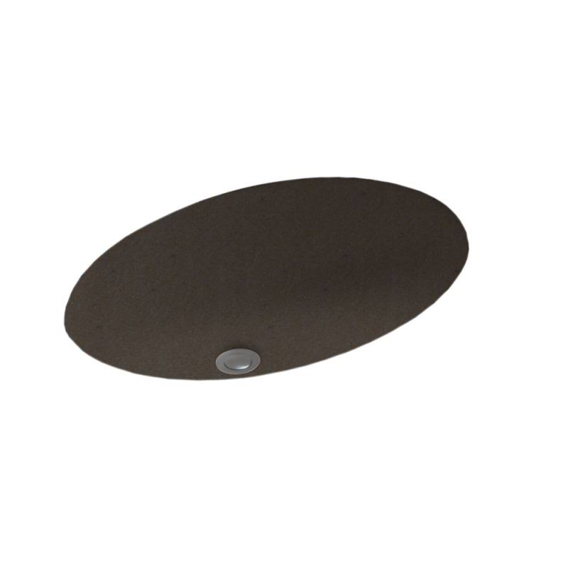 Oval Undermount Bathroom Sink with Overflow Q982294
