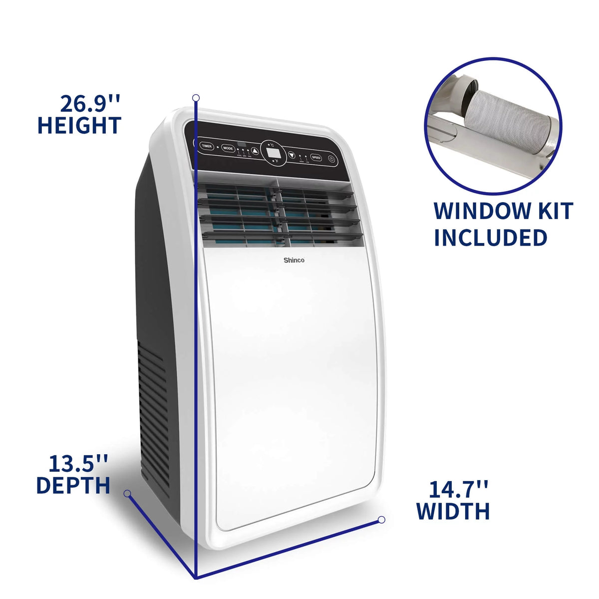 4350BTU 3 in 1 Portable Air Conditioner with Remote Control C15631
