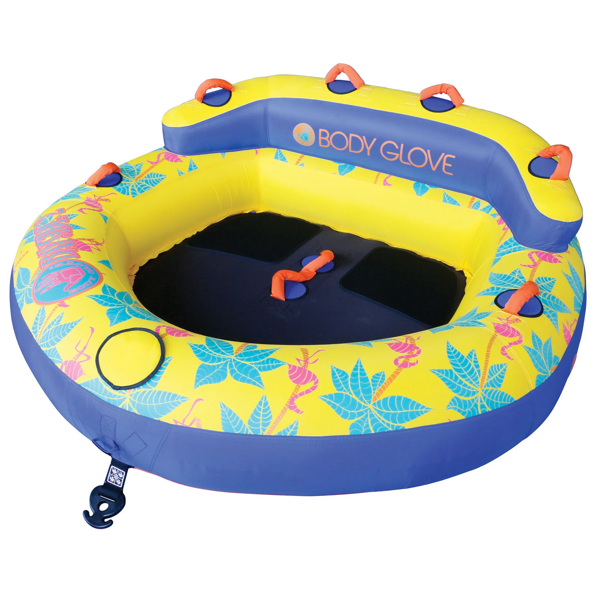 Yellow 2 Person Inflatable Towable Tube V929