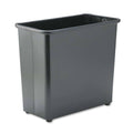 Rectangular Steel 27.5qt Black Wastebasket X111786