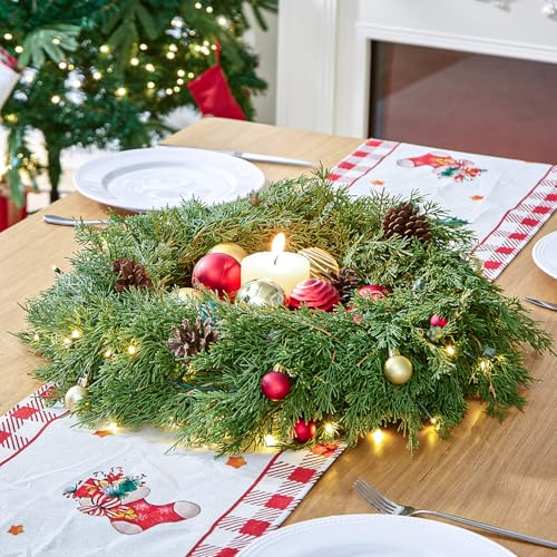 22 Inch Artificial Cedar Wreath I1091