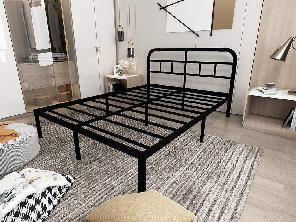 Black Metal Steel California King Bed Headboard Pack of 2 G24718