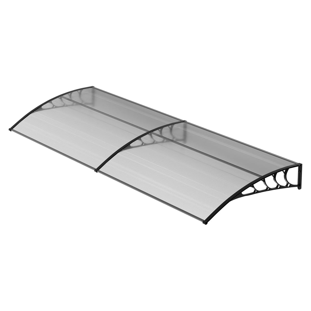 Black Polycarbonate Window Awning & Door Canopy (118x 35) U375885