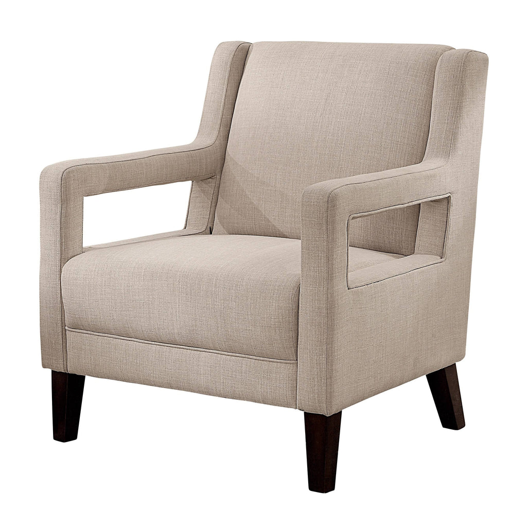 Ivory Fabric Accent Chair J51710