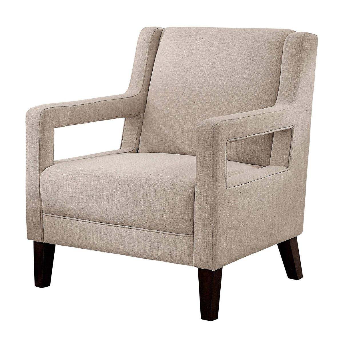 Ivory Fabric Accent Chair J51710