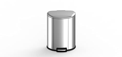 13.2 Gal Stainless Steel Step-on Trashcan B7774