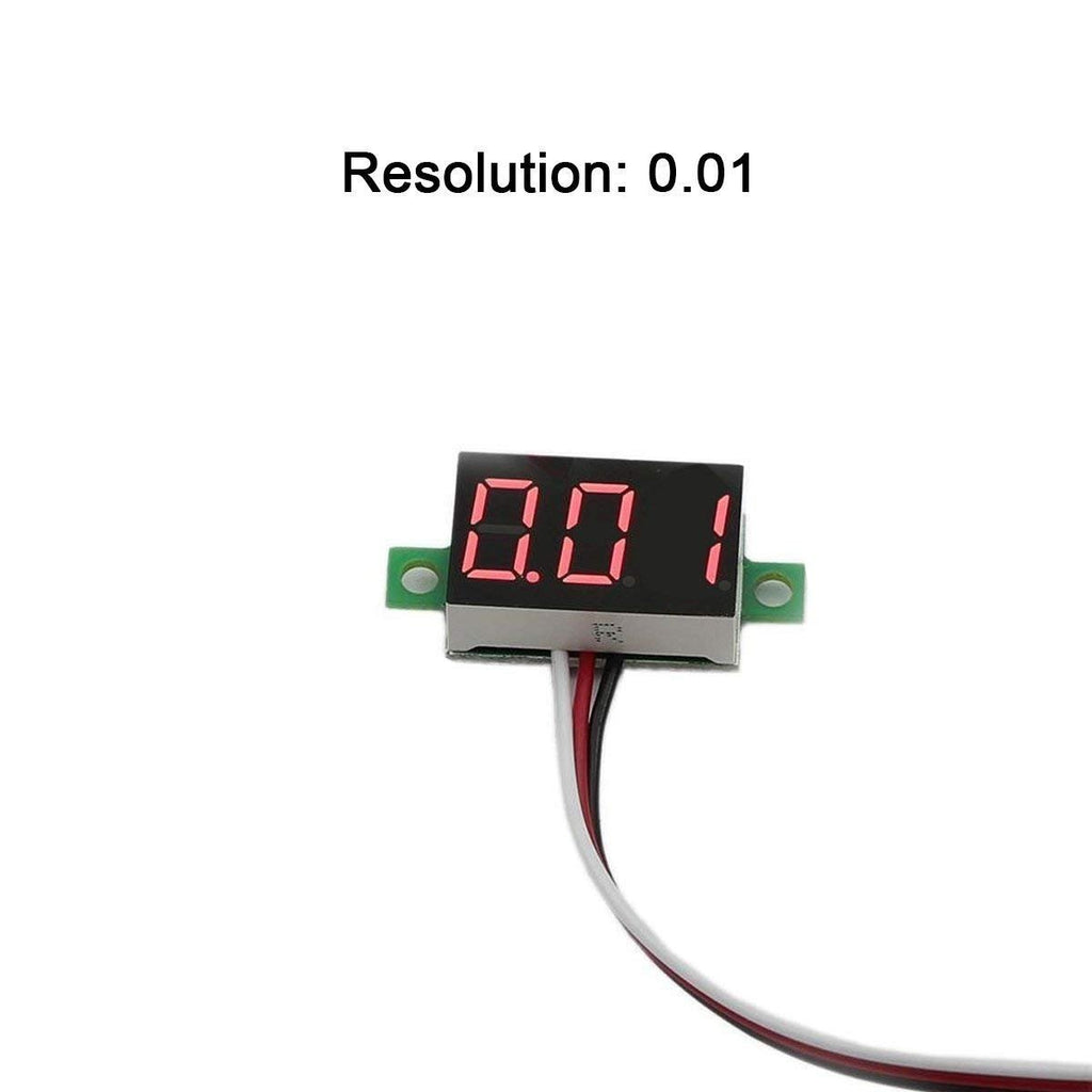 5pcs DC 0~30V Digital Voltmeter Red LED Display X819