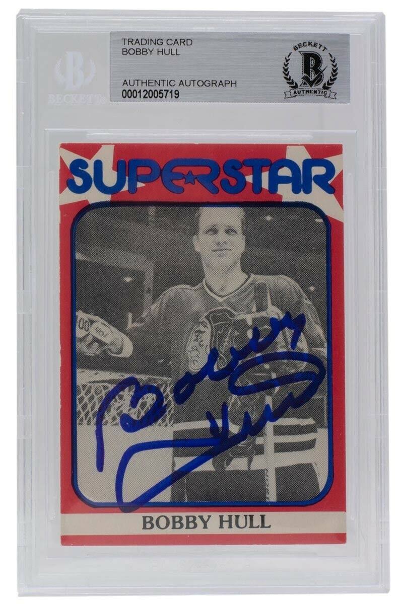 Signed 1982 Superstar 75 Hockey Card Q33365