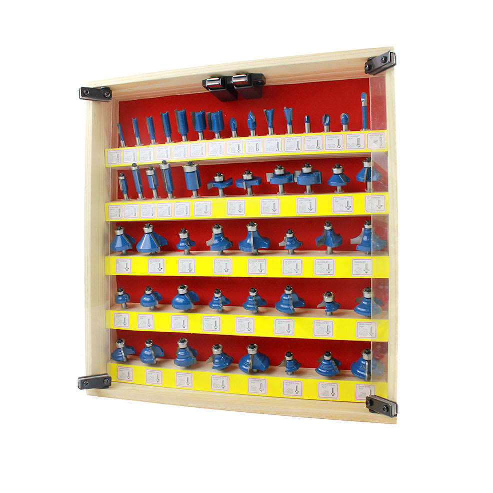 Tungsten Carbide Router Bit Set 1/4 I385