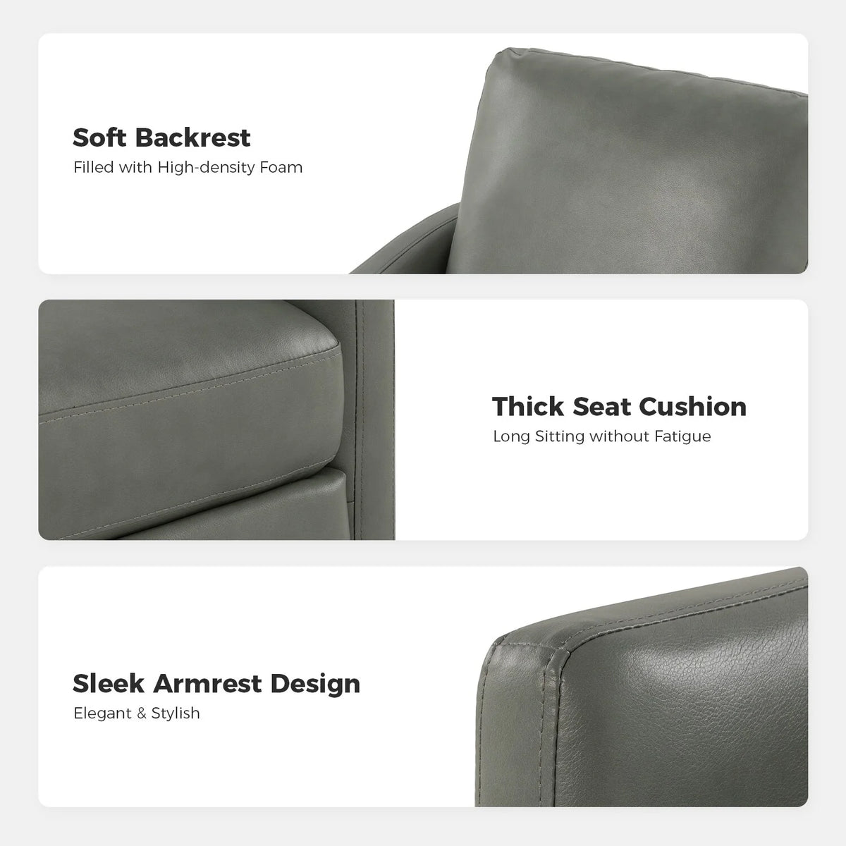 Set of 2 Curved Barrel Swivel Chair with Metal Base P887