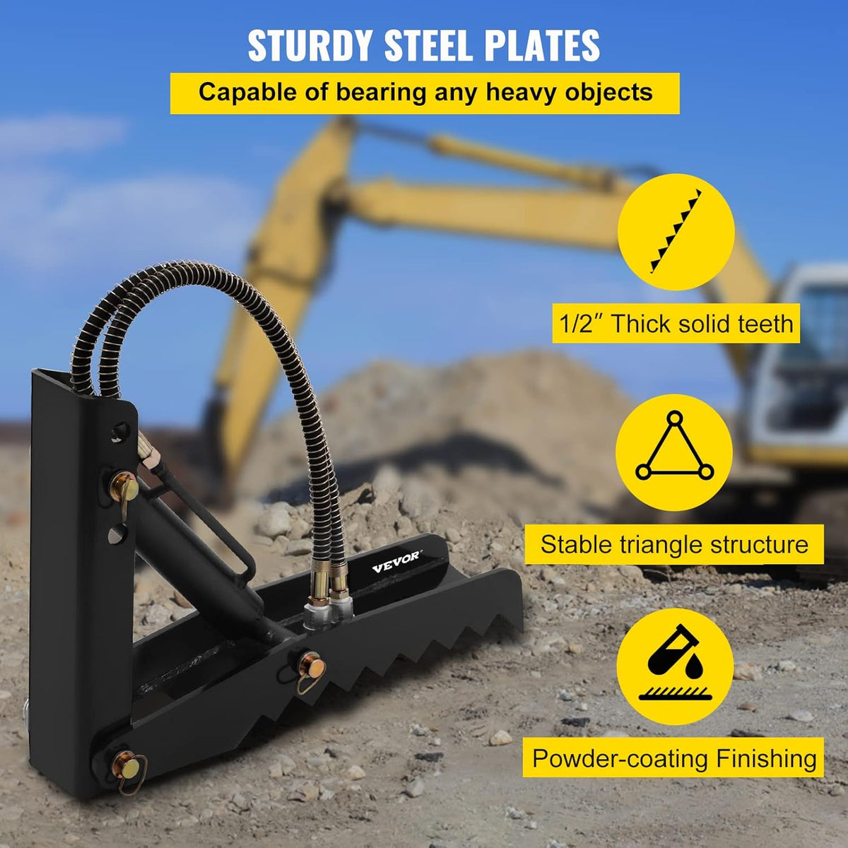 21 inch Hydraulic Backhoe Thumb Attachment with Cylinder N37013