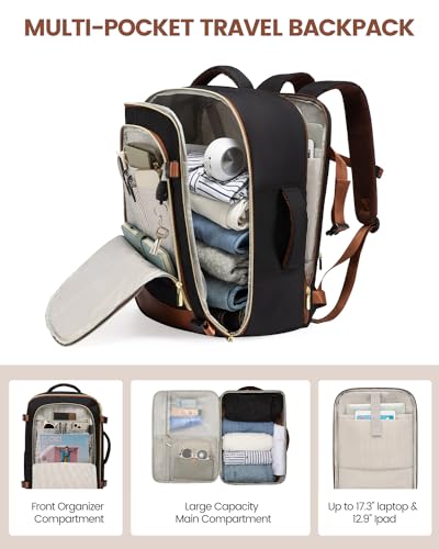 40L Waterproof Travel Backpack with 3 Packing Cubes N58452