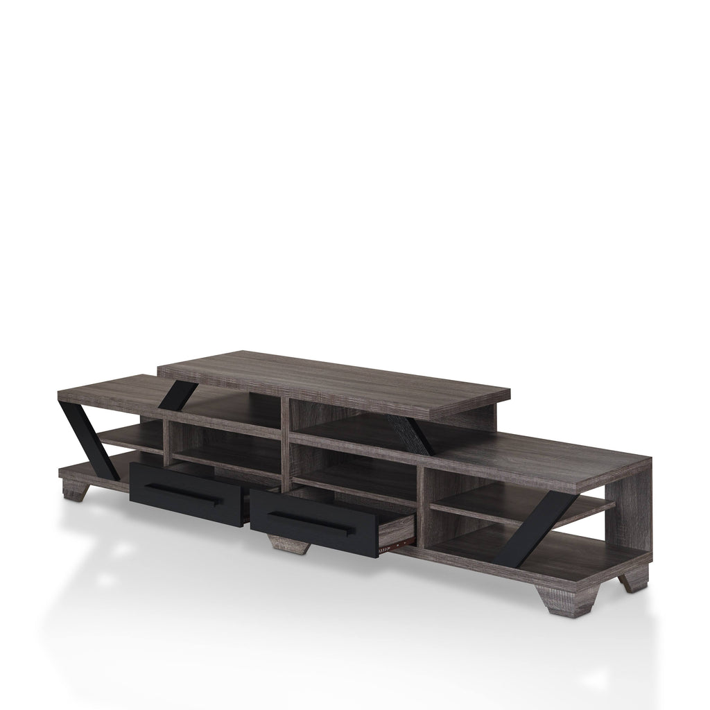 82x22 2 Drawer Open-Shelf TV Stand G9786