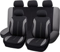 Automotive Seat Covers Full Set Breathable Universal Pink Black W63644