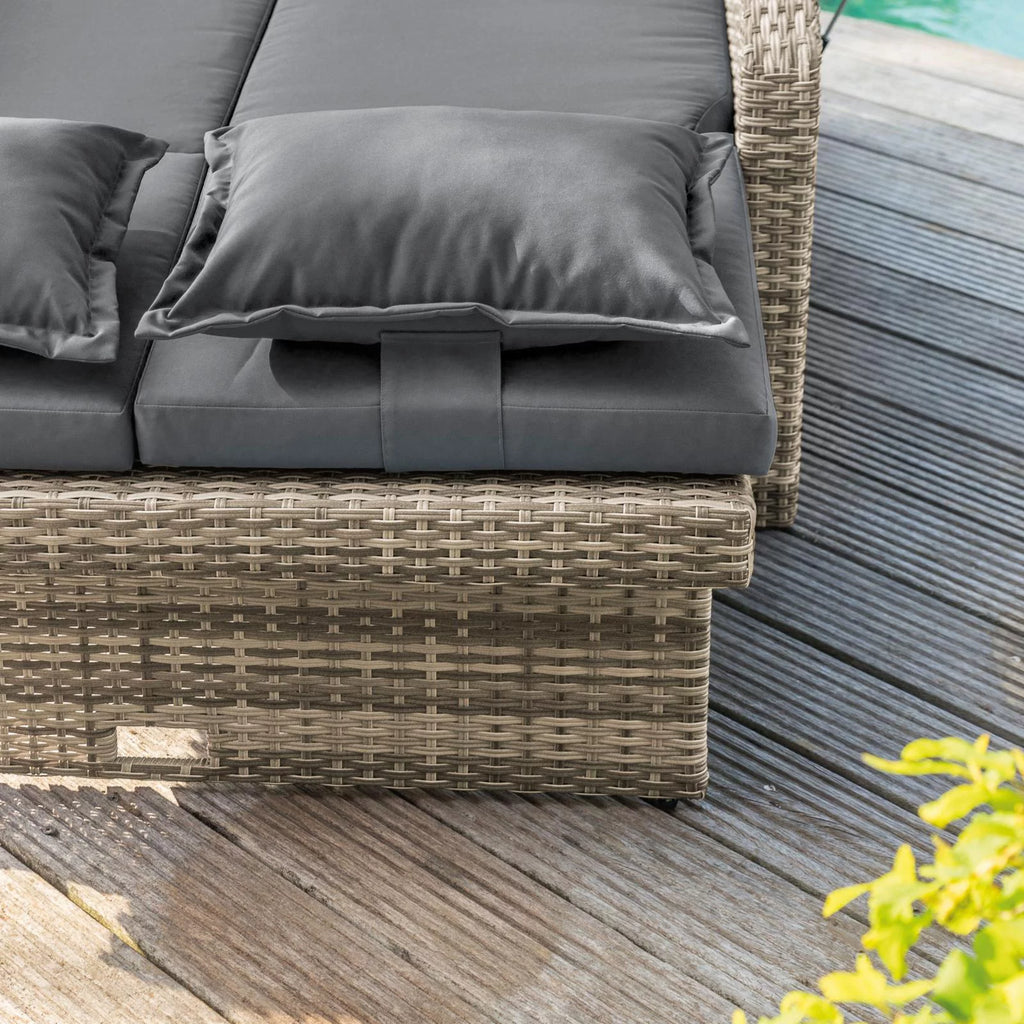 Solid Teak Wood Outdoor Modular Daybed R98955