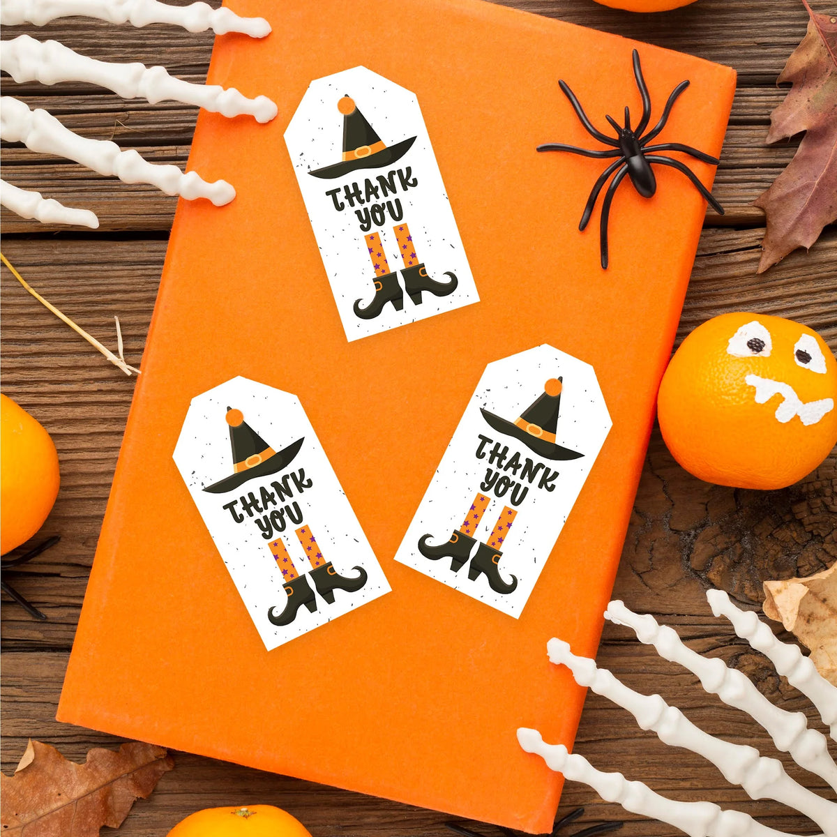 100-Pk Halloween Gift Tags With String B409