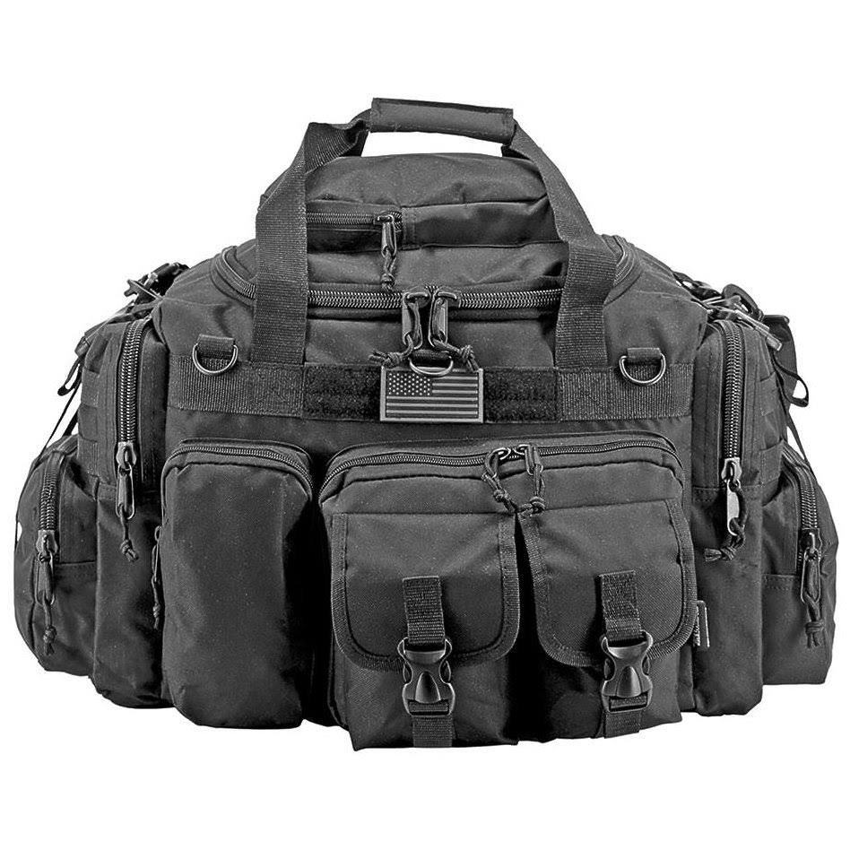 Black Tactical Multi-Pocket Duffel R6280