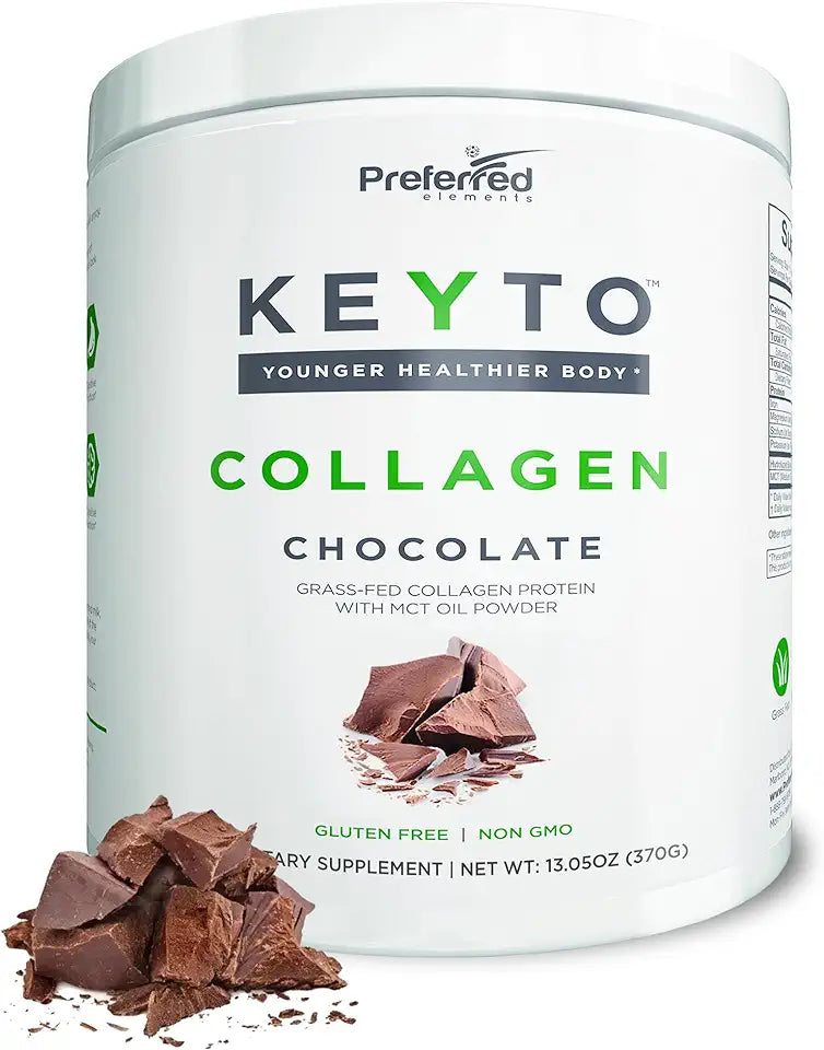 Keto Collagen Protein Powder with MCT Oil Chocolate Flavor D2834