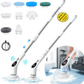 Cordless Electric Spin Scrubber with 9 Replaceable Brush Heads X7423