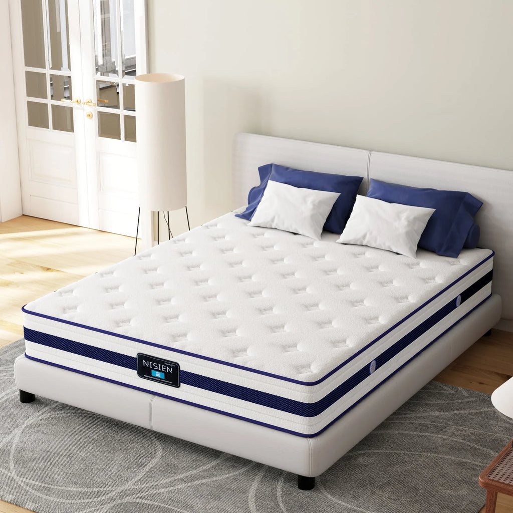 Queen 10 Inch Hybrid Memory Foam Mattress R735