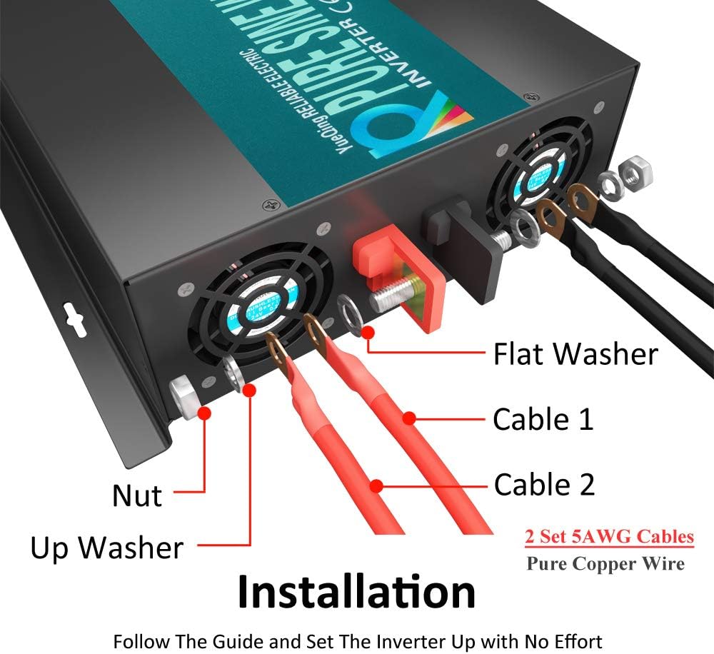 2500 watt 12V Pure Sine Wave Power Inverter U915