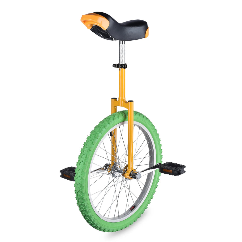 20 Inch Outdoor Unicycle Bike Yellow & Green U549113