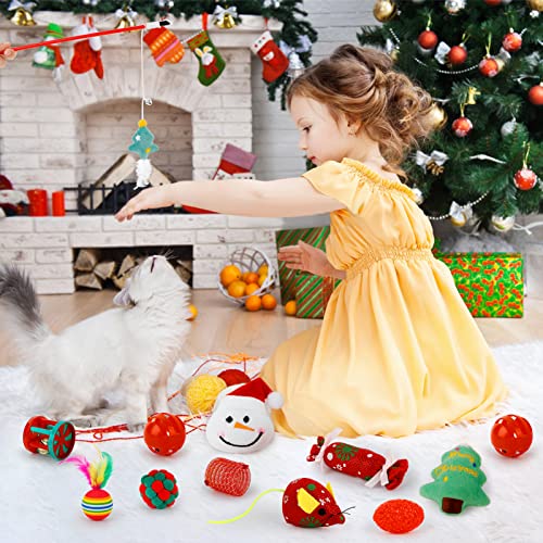 Christmas 12 PCS Catnip Plush Cat Toys P2728