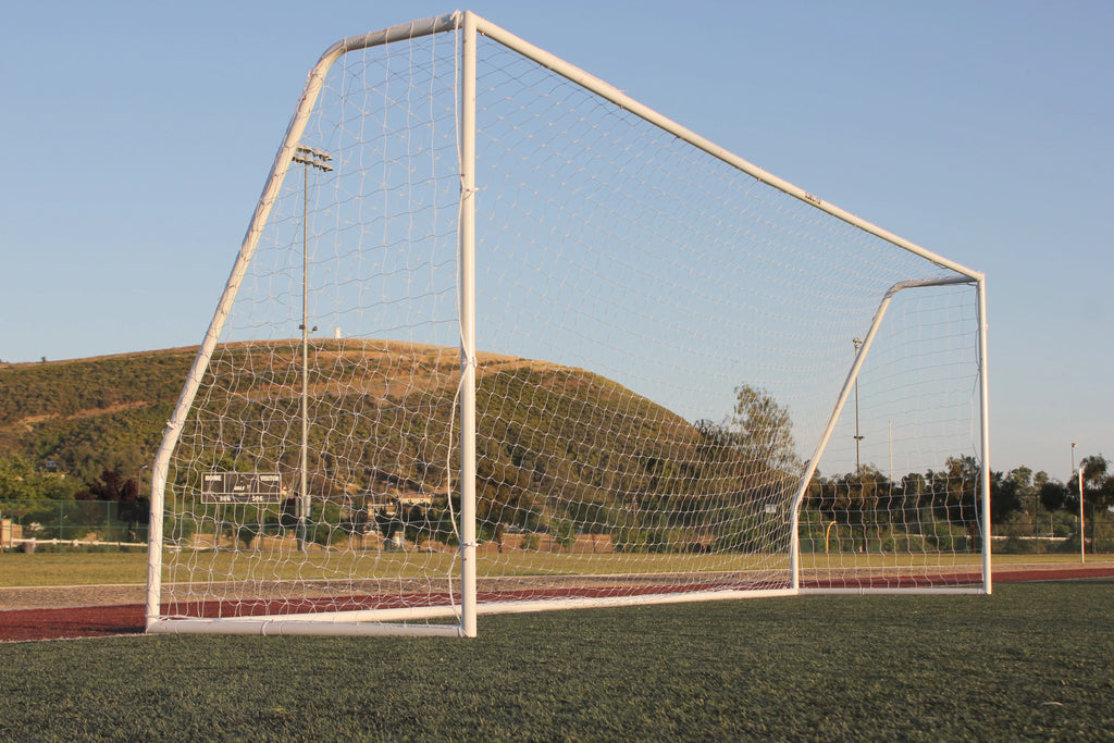 24x8 Regulation Soccer Goal with 3.5mm Nets Galvanized Steel W6414