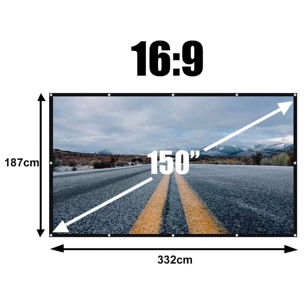 150 Inch 16:9 Foldable Projection Screen E603