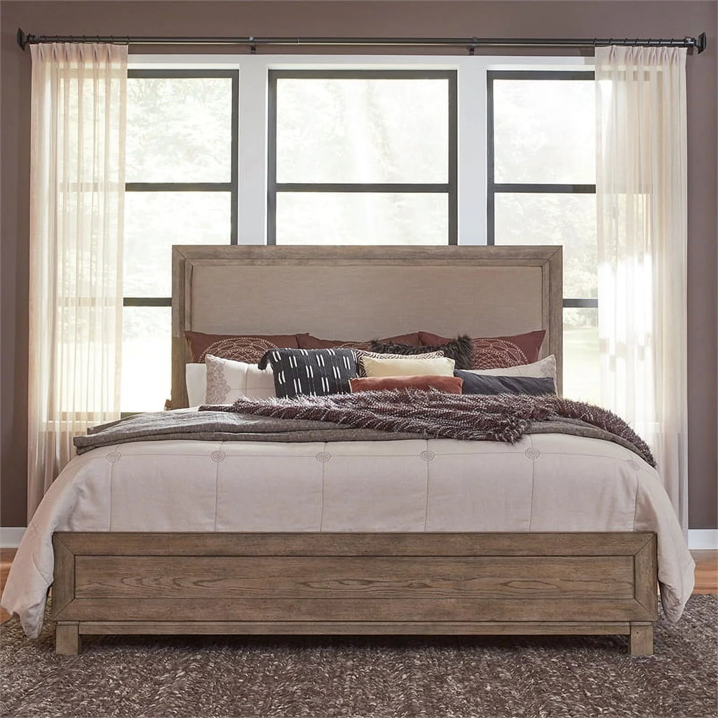 King Upholstered Wood Bed W476802
