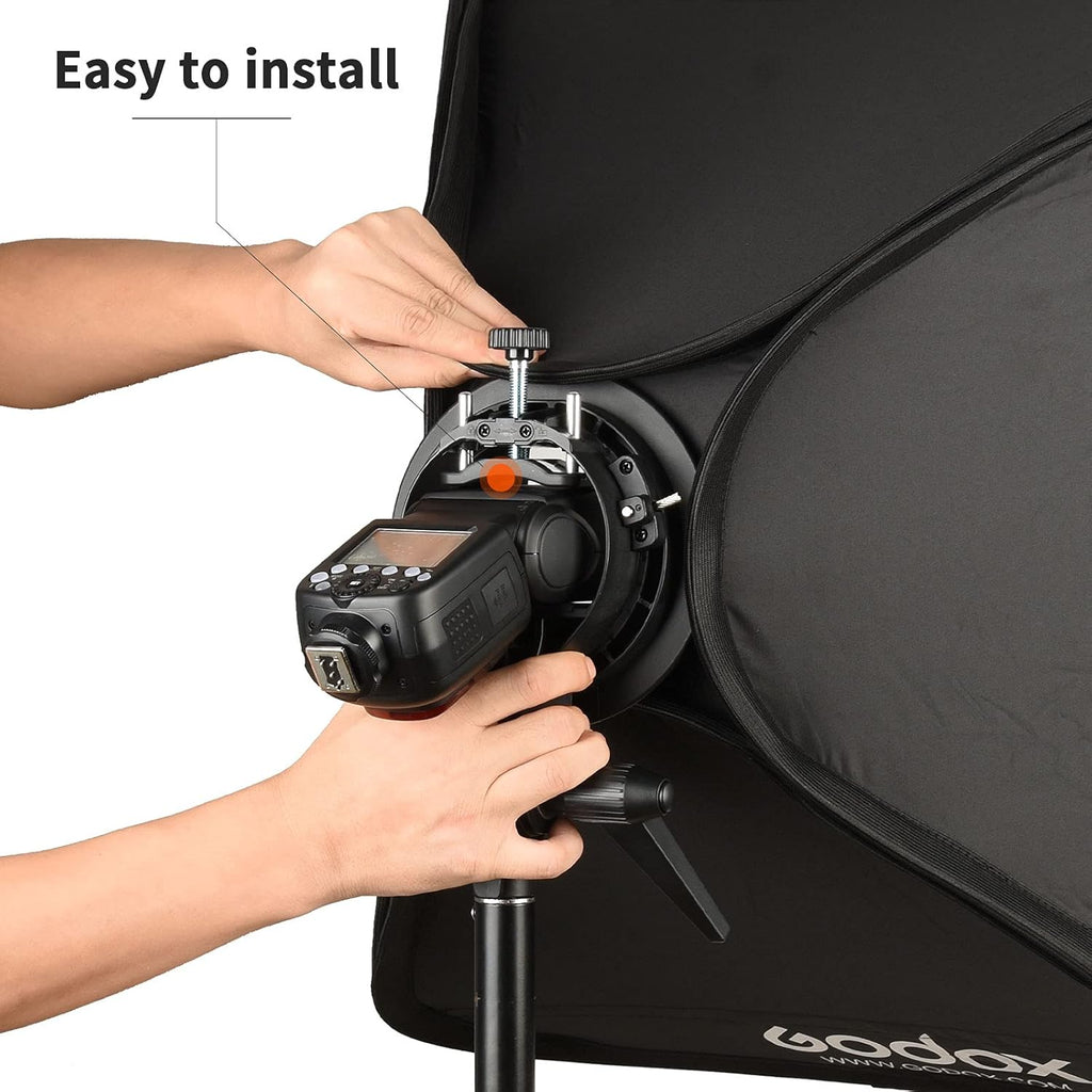 Foldable Flash Softbox Kit with Grid and Carrying Case Y820799