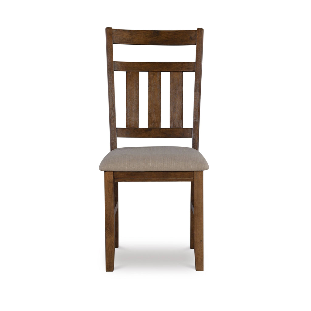 Smokey White Rustic Farmhouse Dining Chair Set of 2 N64857