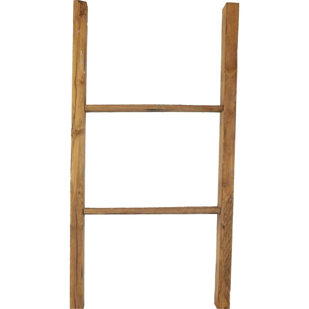 Chalk Dust White Vintage Farmhouse 5-Rung Ladder B768854