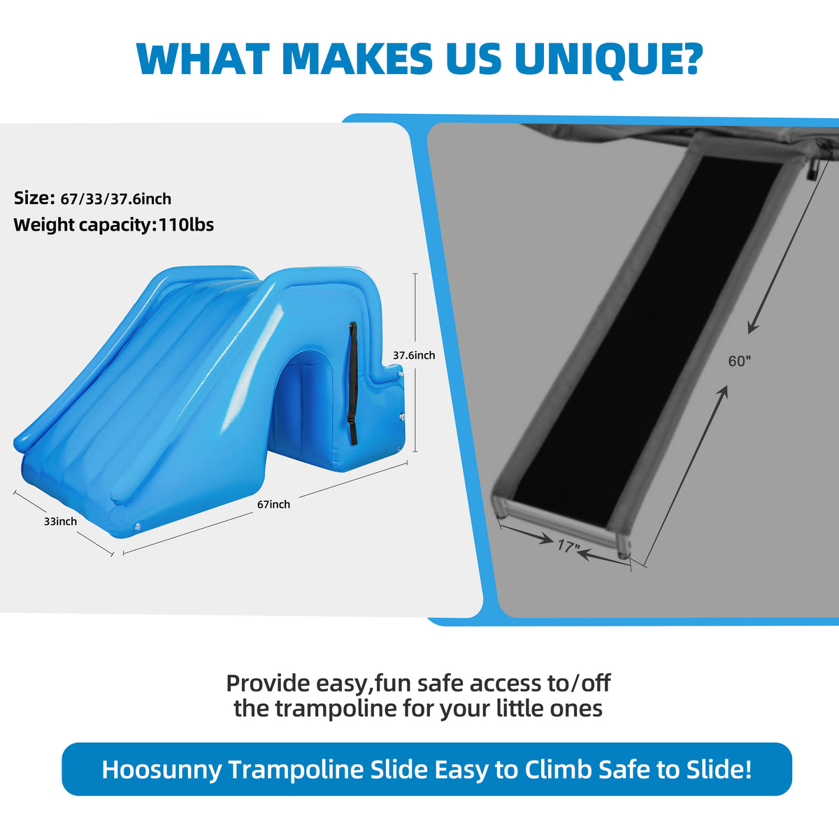 Inflatable Trampoline Slide Ladder for Kids D19561