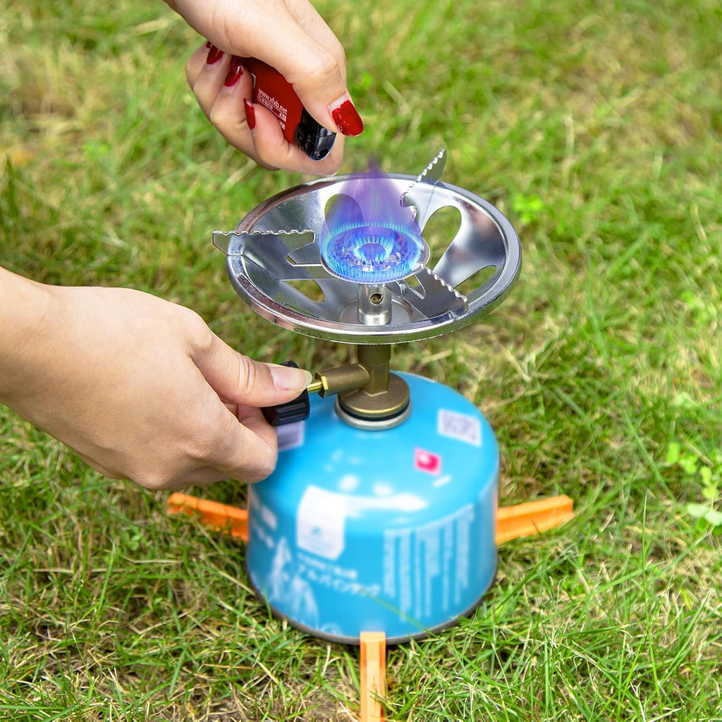 2 in 1 Portable Camping Stove with Carrying Bag V264302