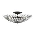 3 Light Semi-Flush Mount Black R5210