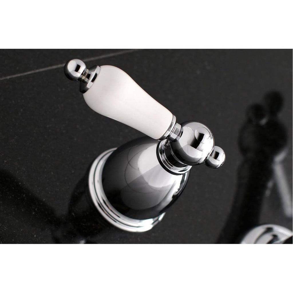 Polished Nickel Wall Mount Tub Filler Y337