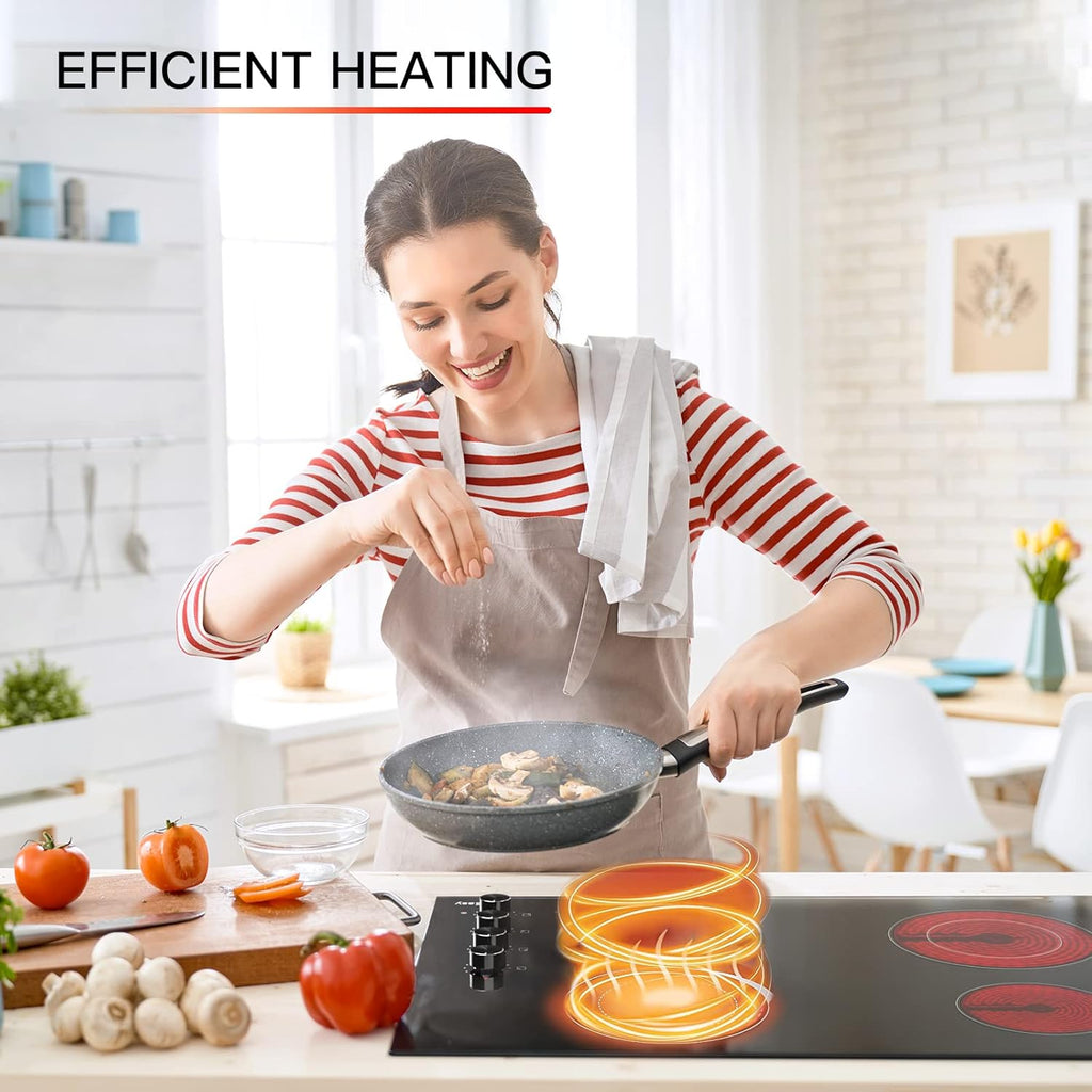 Black 30 Inch 4 Burners Ceramic Drop-in Radiant Cooktop U269