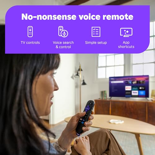 4K HDR Roku Streaming Device with Voice Remote B592824