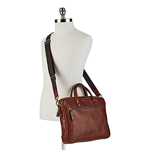 Leather Messenger Briefcase Laptop Bag G54205