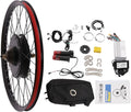 Electric Bicycle Wheel Kit Front/Rear Wheel Hub Motor Electric Bike Conversion Kit with LCD Display O4797