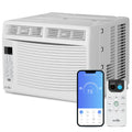 6,000 BTU Smart Window Air Conditioner with WiFi, White L21679