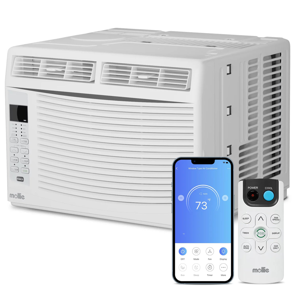 6,000 BTU Smart Window Air Conditioner with WiFi, White L21679