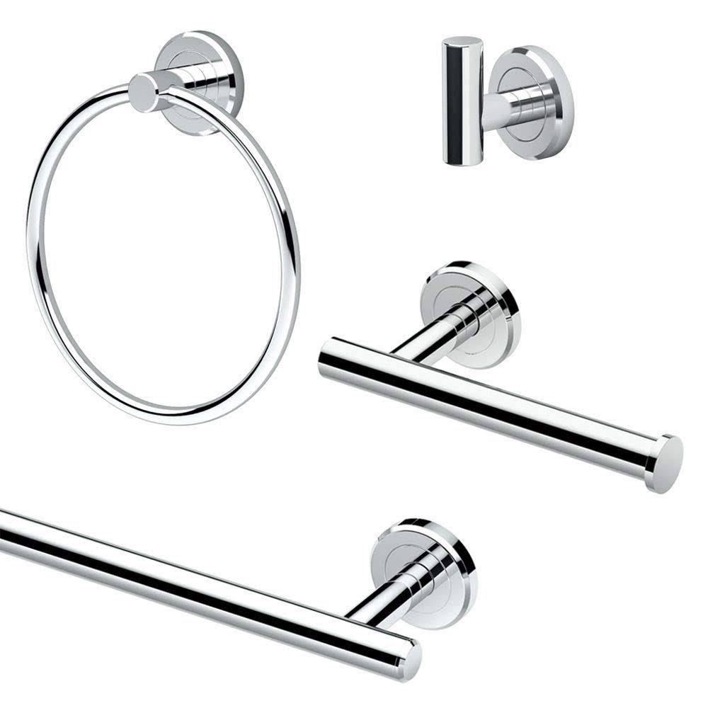 Chrome 4-Piece Bathroom Accessory Kit K17486