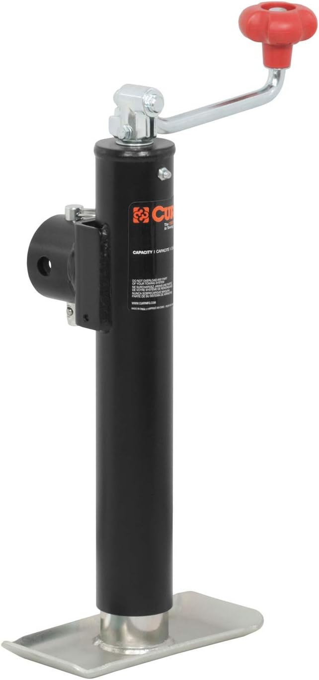 Weld-On Pipe-Mount Swivel Trailer Jack, 2,000 lbs. 10-3/4 Inches Vertical Travel Pack of 2 A440