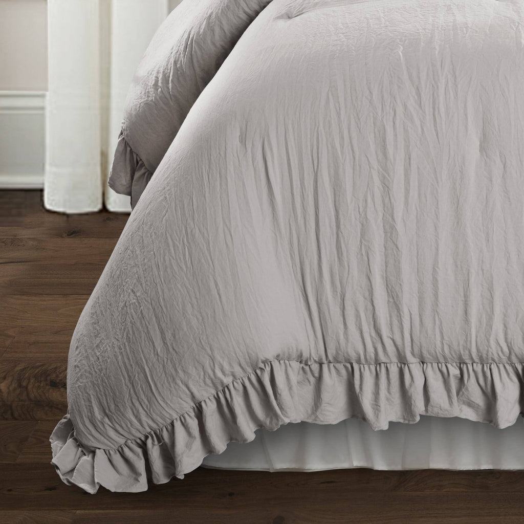King Light Gray Comforter Set K790