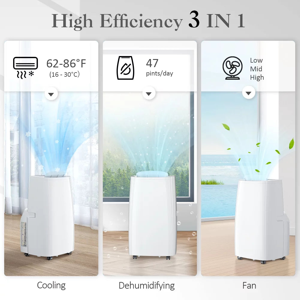 14,000 BTU 3 in 1 Portable Air Conditioner B935165
